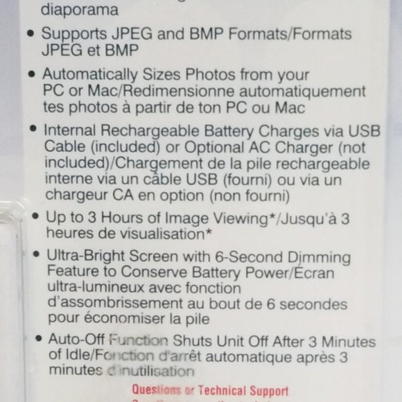 Shift3 Digital Photo Album with Keychain Digital Keychain-Blue-60 Pic. Capacity - Picture 9 of 9